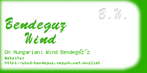 bendeguz wind business card